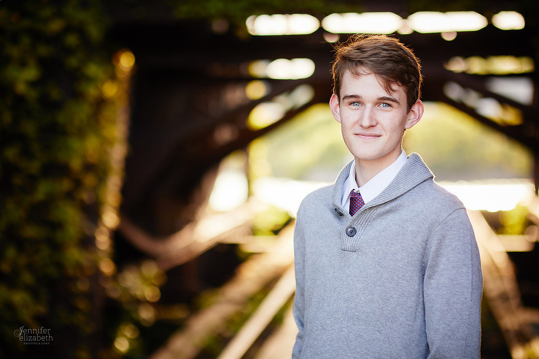 Jameson: Senior Portrait Session in The Flats, Cleveland