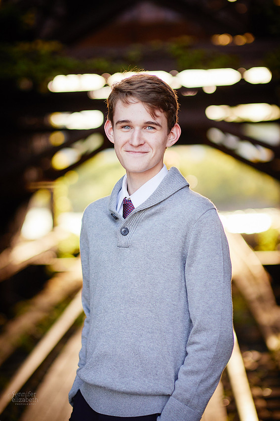 Jameson: Senior Portrait Session in The Flats, Cleveland