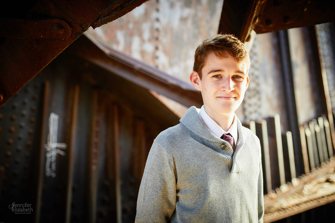 Jameson: Senior Portrait Session in The Flats, Cleveland