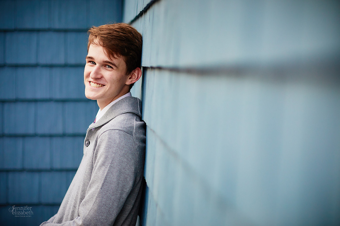 Jameson: Senior Portrait Session in The Flats, Cleveland
