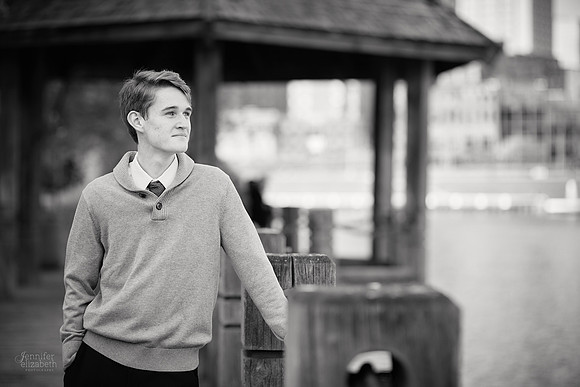 Jameson: Senior Portrait Session in The Flats, Cleveland