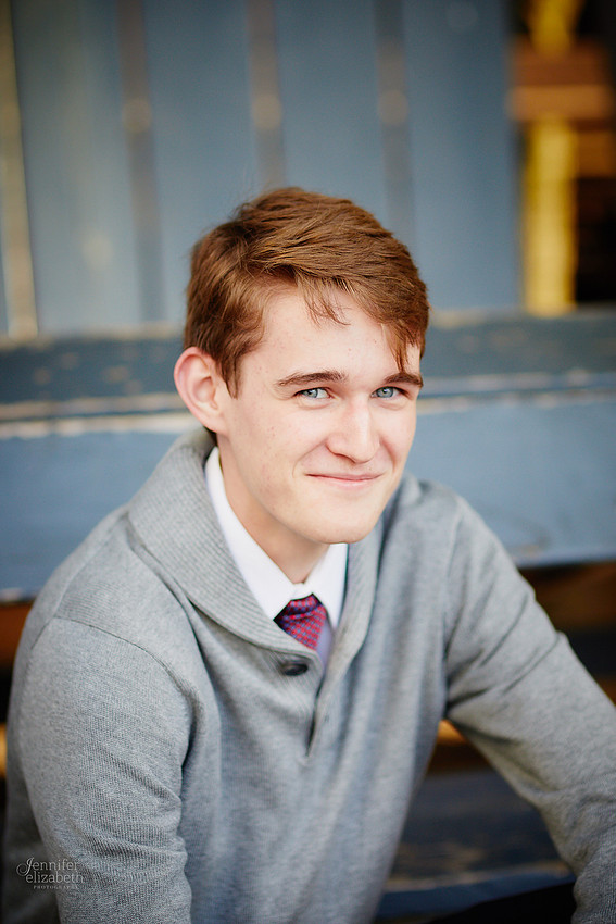 Jameson: Senior Portrait Session in The Flats, Cleveland