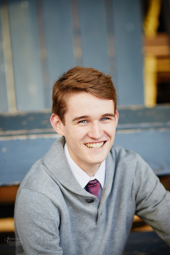 Jameson: Senior Portrait Session in The Flats, Cleveland