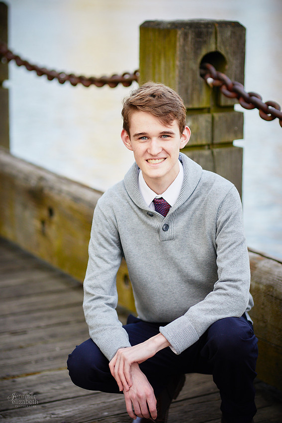 Jameson: Senior Portrait Session in The Flats, Cleveland
