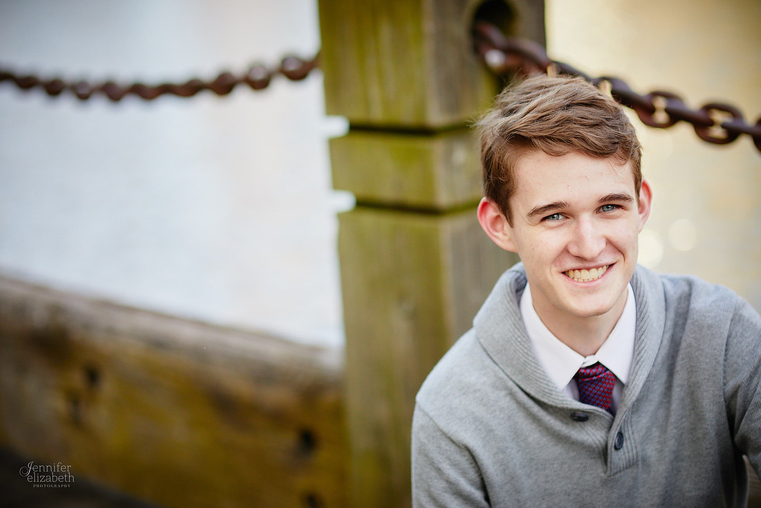 Jameson: Senior Portrait Session in The Flats, Cleveland