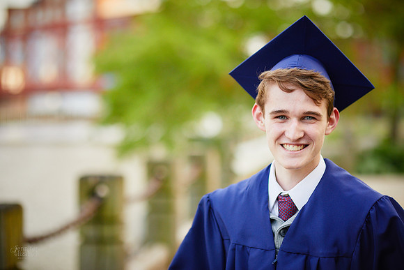 Jameson: Senior Portrait Session in The Flats, Cleveland