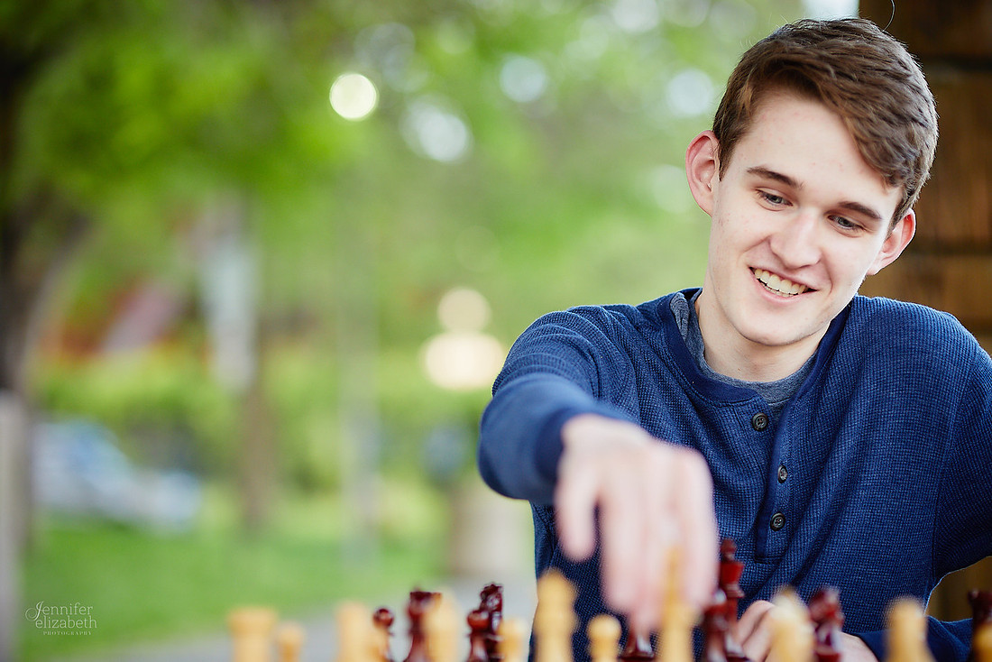 Jameson: Senior Portrait Session in The Flats, Cleveland
