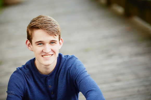Jameson: Senior Portrait Session in The Flats, Cleveland