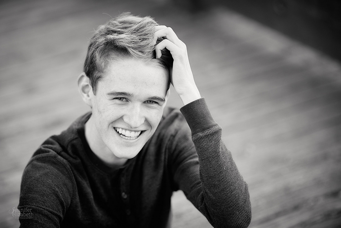 Jameson: Senior Portrait Session in The Flats, Cleveland