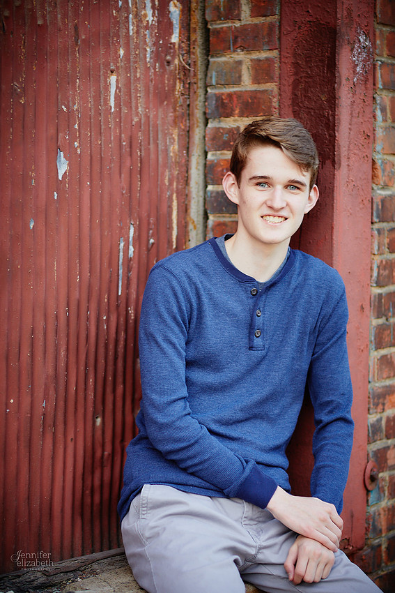 Jameson: Senior Portrait Session in The Flats, Cleveland