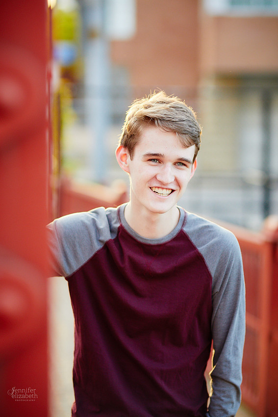 Jameson: Senior Portrait Session in The Flats, Cleveland