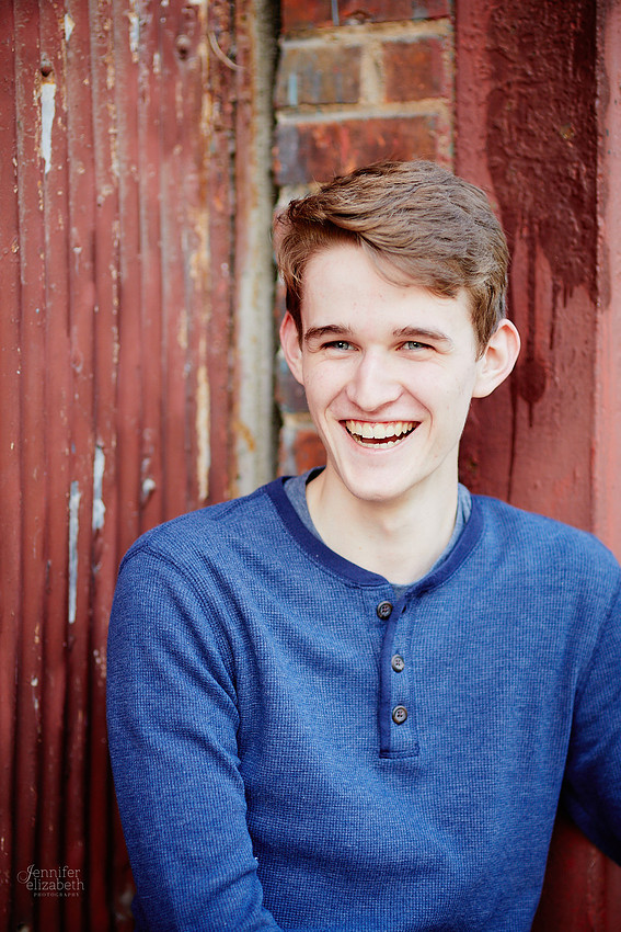 Jameson: Senior Portrait Session in The Flats, Cleveland