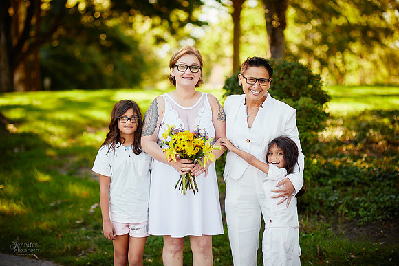 Cat & Jenn: Wedding Portrait Session at Wade Lagoon and the Cleveland Museum of Art