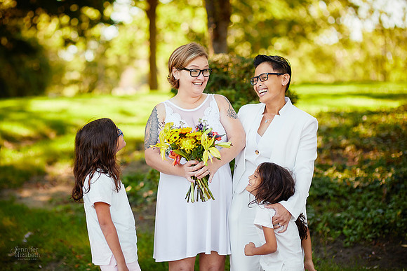 Cat & Jenn: Wedding Portrait Session at Wade Lagoon and the Cleveland Museum of Art