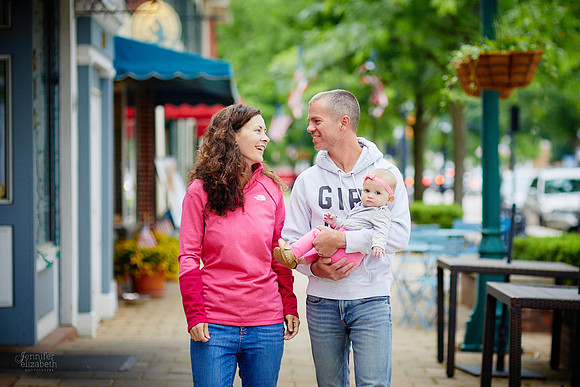 The S Family: Portrait Session in Downtown Worthington