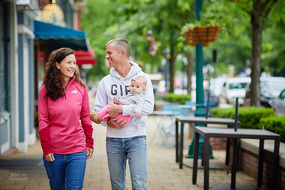 The S Family: Portrait Session in Downtown Worthington