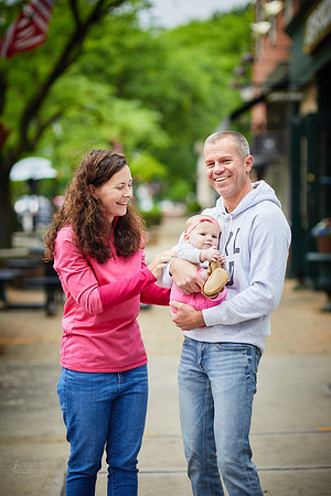 The S Family: Portrait Session in Downtown Worthington