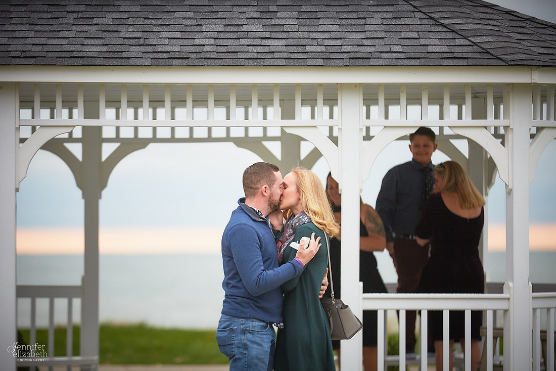 Emily and Colin: Proposal at Geneva on the Lake
