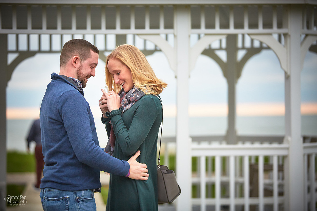 Emily and Colin: Proposal at Geneva on the Lake