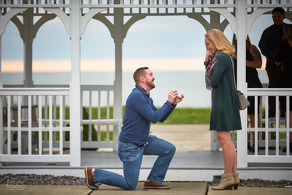 Emily and Colin: Proposal at Geneva on the Lake