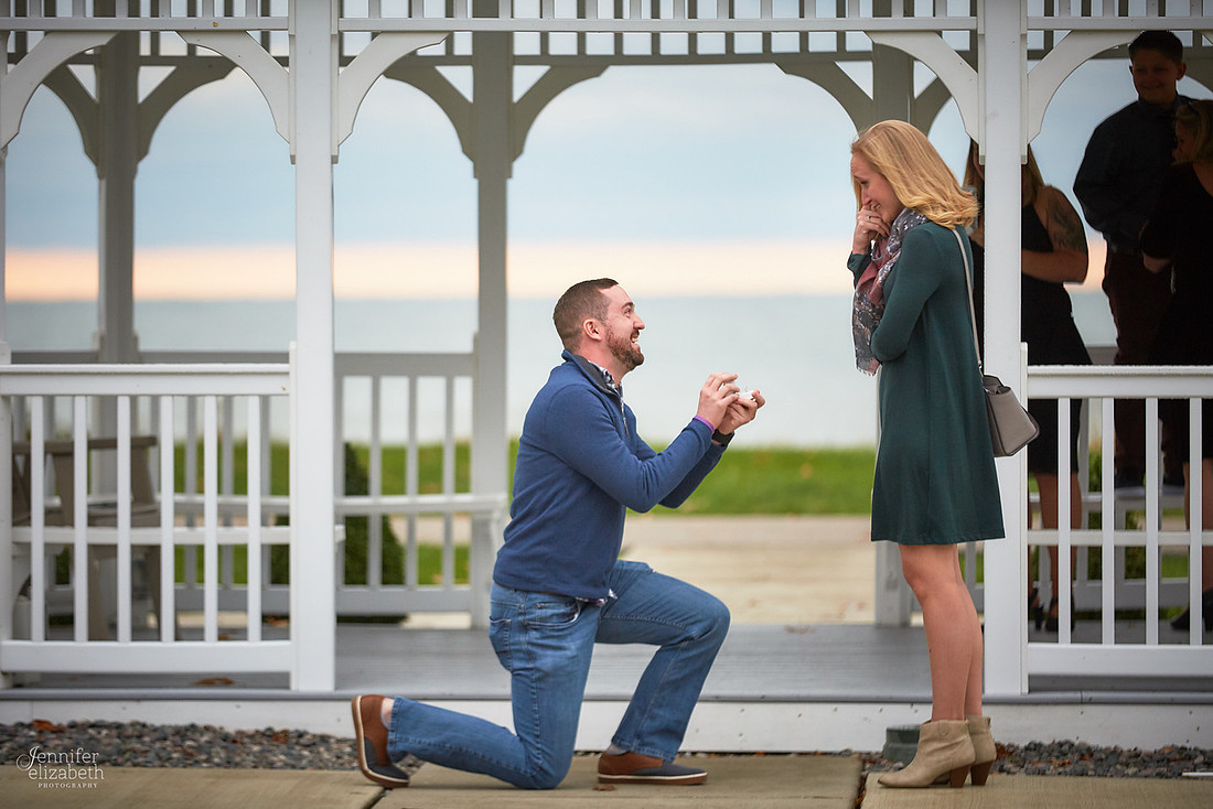 Emily and Colin: Proposal at Geneva on the Lake