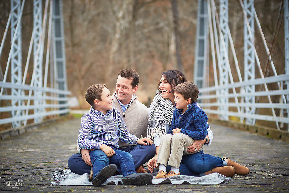 The R Family's Portrait Session in the Brecksville Reservation