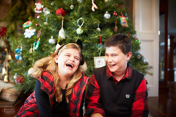 The L Family: Holiday Portrait Session in Granville, Ohio