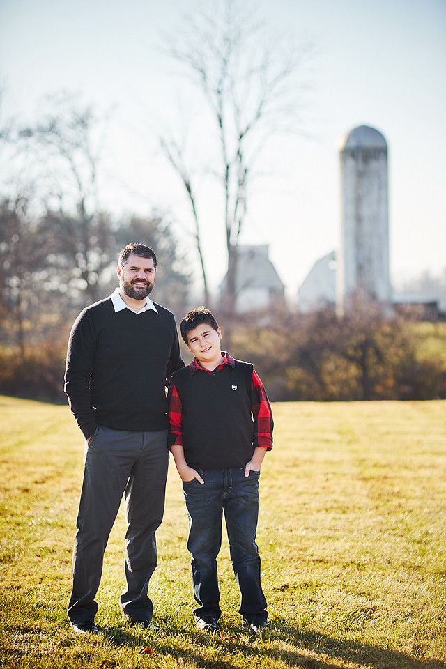 The L Family: Holiday Portrait Session in Granville, Ohio