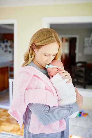 Baby Abigail: Newborn Family Portrait Session in Solon