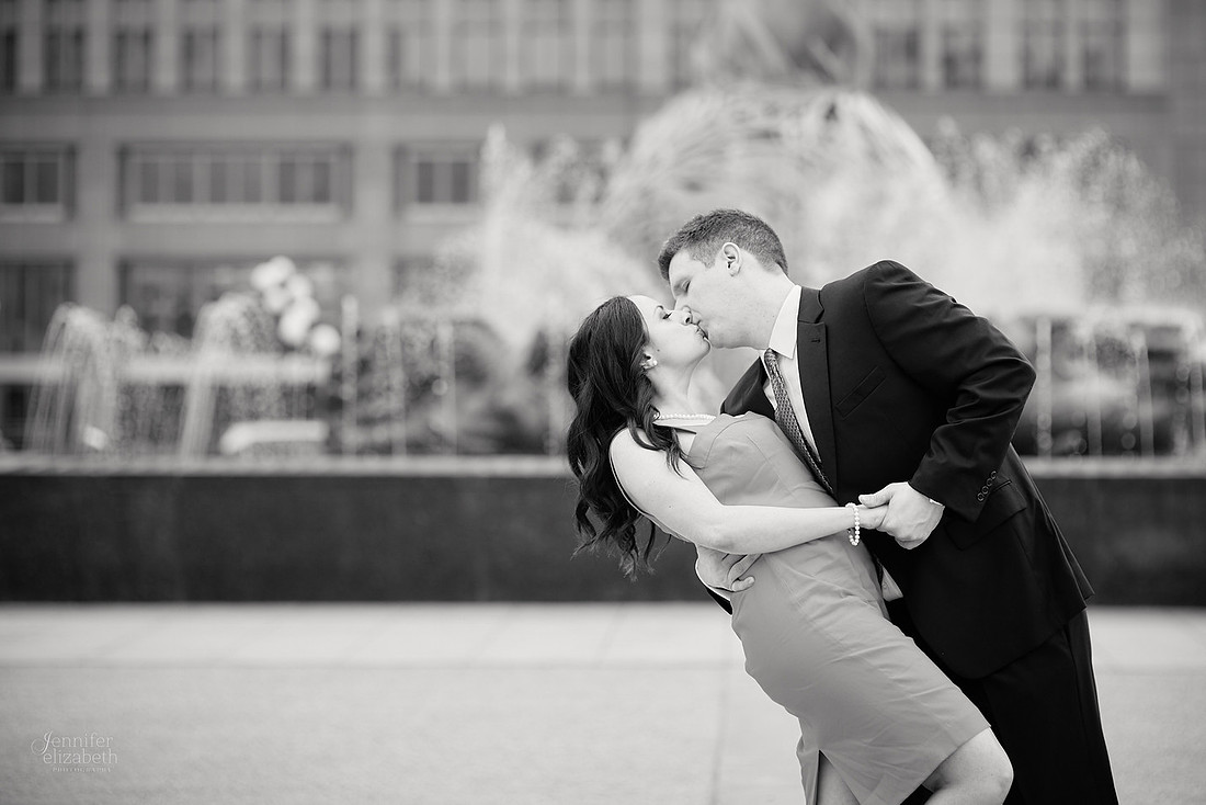 Sophia & Brian: Engagement Session in Downtown Cleveland and Edgewater Beach