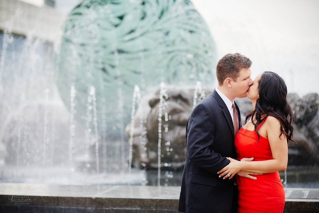 Sophia & Brian: Engagement Session in Downtown Cleveland and Edgewater Beach