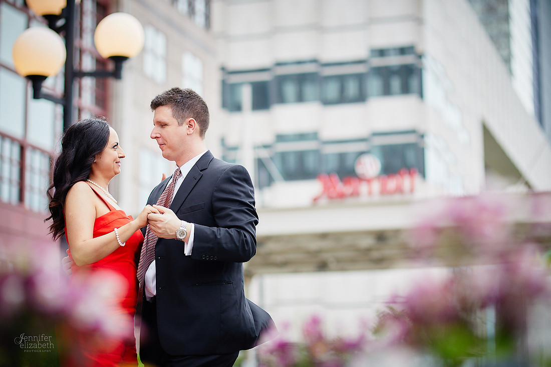 Sophia & Brian: Engagement Session in Downtown Cleveland and Edgewater Beach