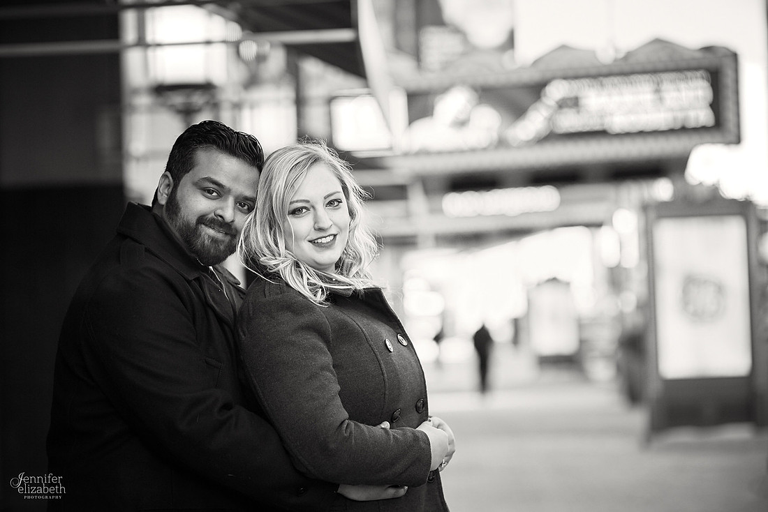 Abby & Brandon: Downtown Cleveland Winter Engagement