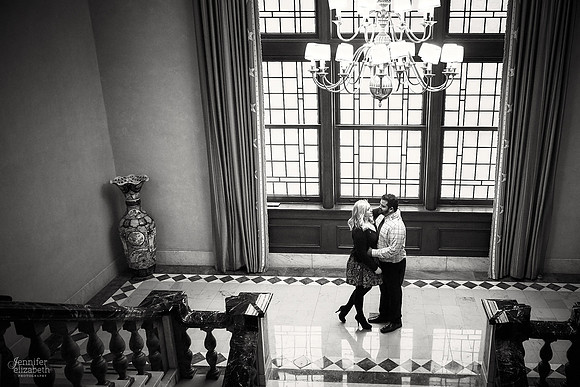Abby & Brandon: Downtown Cleveland Winter Engagement