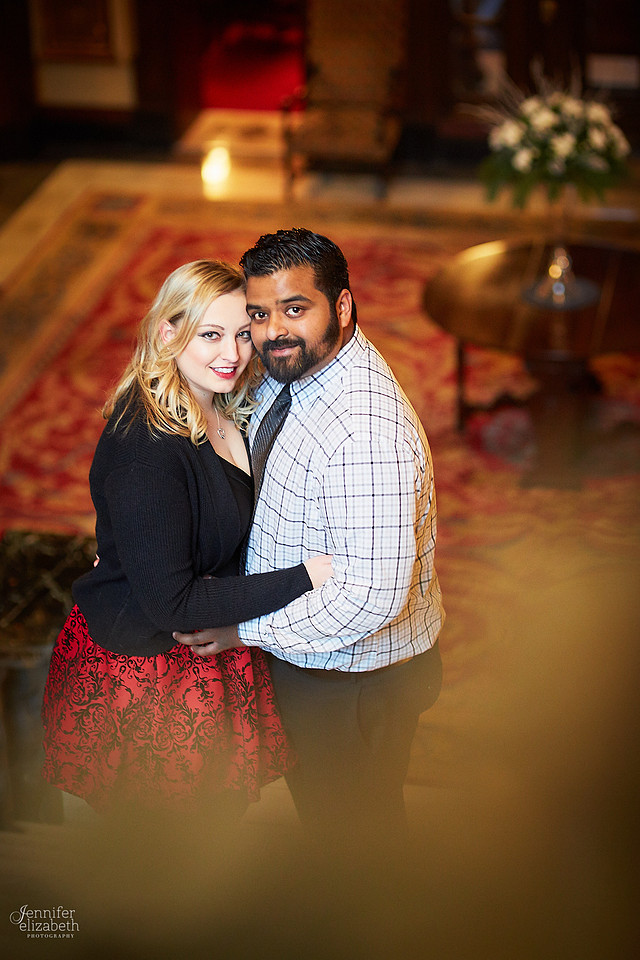 Abby & Brandon: Downtown Cleveland Winter Engagement