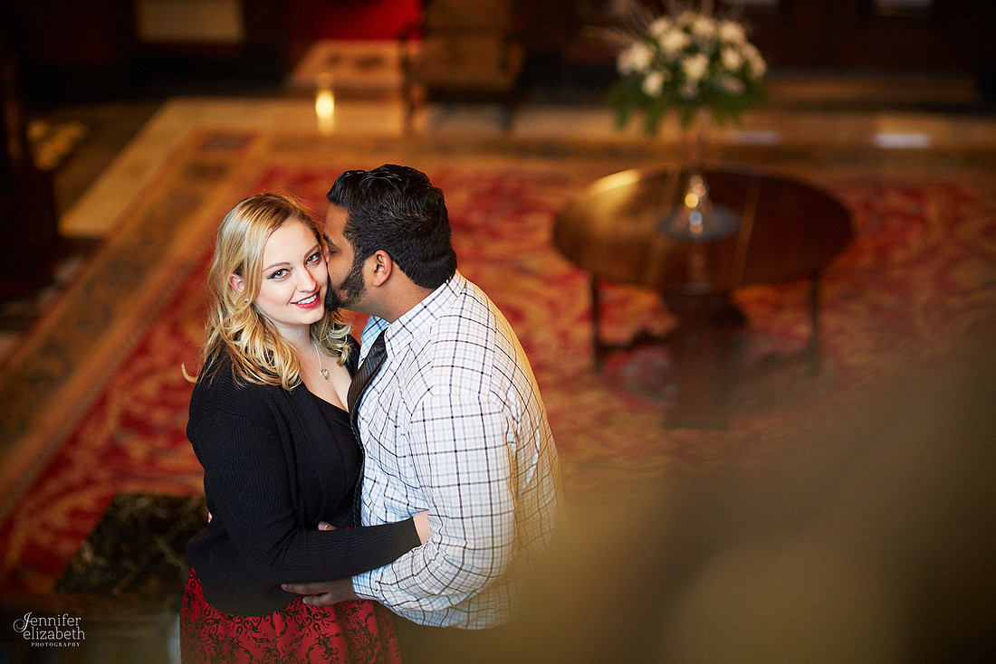 Abby & Brandon: Downtown Cleveland Winter Engagement