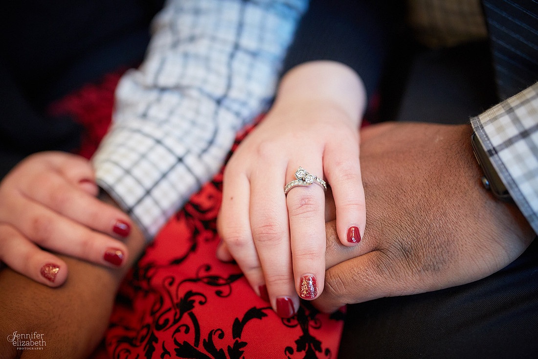 Abby & Brandon: Downtown Cleveland Winter Engagement