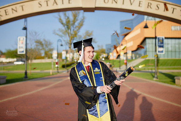 Jameson: Graduation Senior Portrait Session at Kent State University
