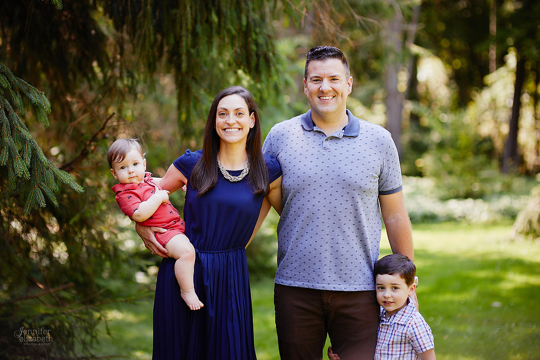 The M Family: Backyard Portrait Session in Willoughby Hills