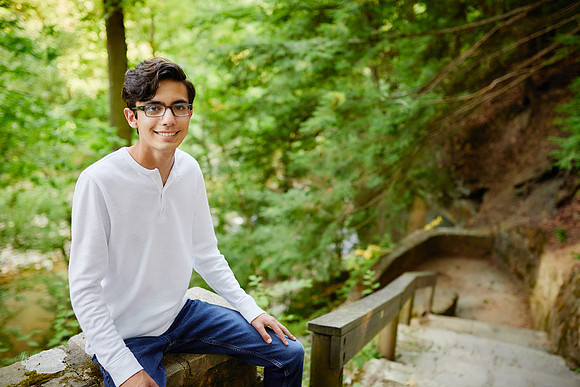 Ben: Senior Portrait Session at Henry Church Rock in Bentleyville