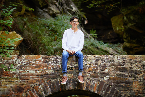Ben: Senior Portrait Session at Henry Church Rock in Bentleyville