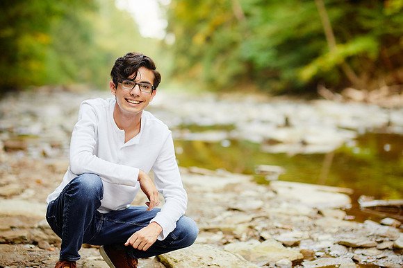 Ben: Senior Portrait Session at Henry Church Rock in Bentleyville