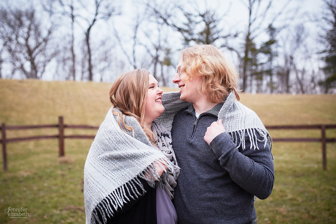 Emily & Colin: Engagement Session with Horse in Xenia, Ohio