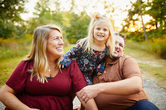 The P Family: Portrait Session at Veterans Park in Mentor