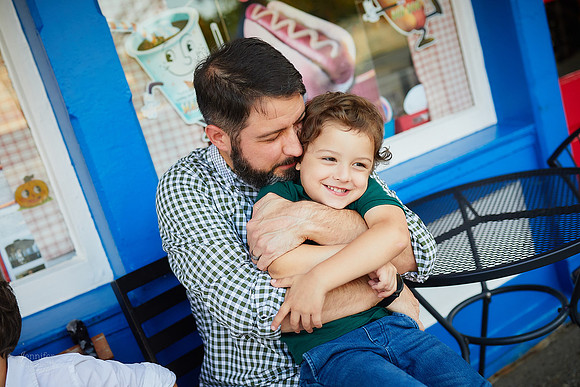 The R/K Family: Portrait Session in Downtown Chagrin Falls