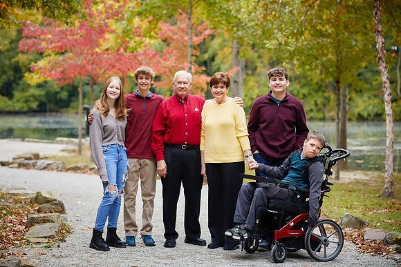 The C Family: Portrait Session at Coe Lake in Berea
