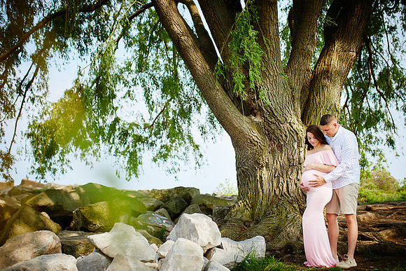 Gina: Maternity Portrait Session at Edgewater Park in Cleveland