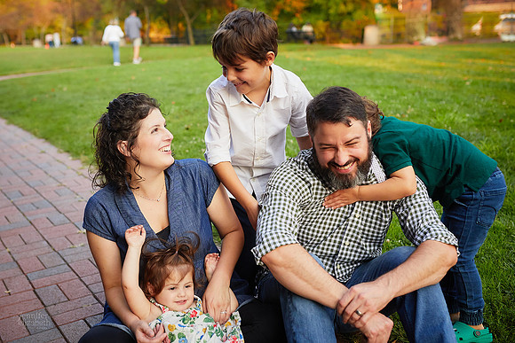 The R/K Family: Portrait Session in Downtown Chagrin Falls