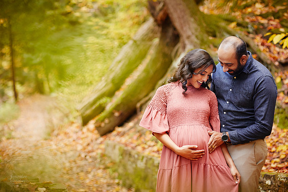 Neeha: Maternity Portrait Session at Henry Church Rock near Bentleyville