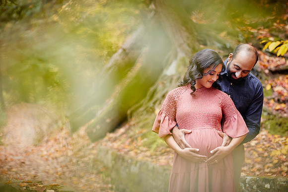 Neeha: Maternity Portrait Session at Henry Church Rock near Bentleyville